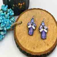 Ametrine Angel Wing Earrings