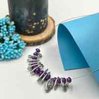 Purple Onyx Cyclone Necklace