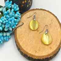 Topaz Lemon Opaque Earrings