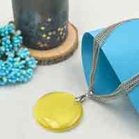 Topaz Lemon Opaque Necklace